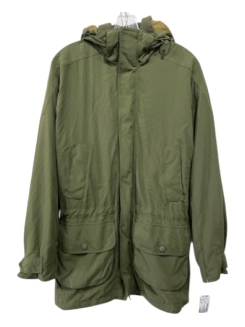 Barbour Size S Olive Solid Zipper Men's Jacket Olive / S