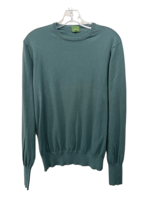 Sid Mashburn Size M Green Cotton Solid Men's Sweater Green / M