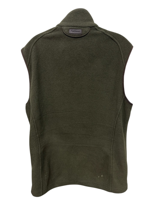 Barbour AS IS Size M Green Solid Zipper Men's Vest Green / M