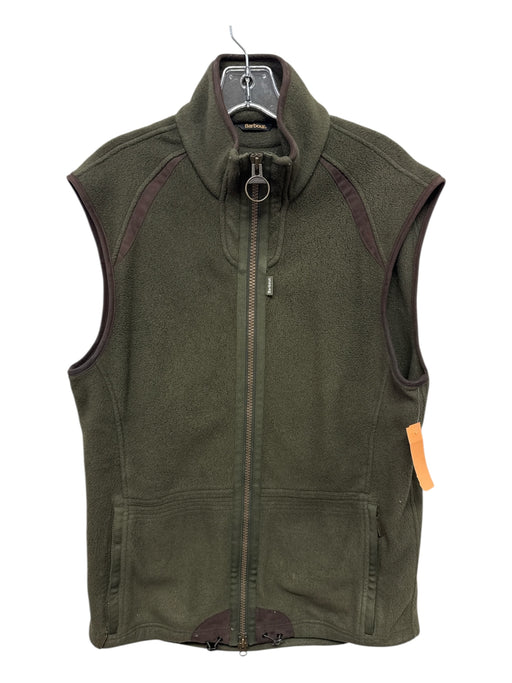 Barbour AS IS Size M Green Solid Zipper Men's Vest Green / M