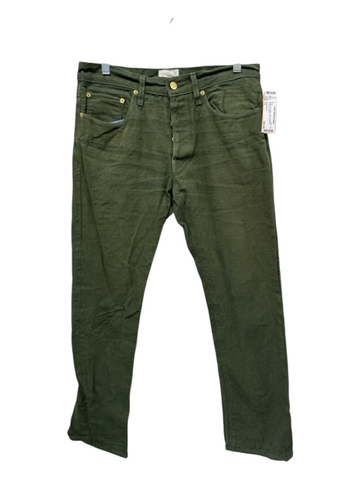 Sid Mashburn Size 33 Green Cotton Solid Men's Pants Green / 33