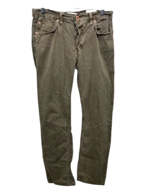 Billy Reid AS IS Size 31 Olive Cotton Solid Men's Pants Olive / 31