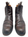 Bow-Tie Shoe Size 9 AS IS Brown Leather Stacked Heel Chelsea Men's Boots Brown / 9