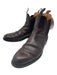 Bow-Tie Shoe Size 9 AS IS Brown Leather Stacked Heel Chelsea Men's Boots Brown / 9