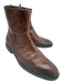 To Boot New York Shoe Size 10 AS IS Brown Leather Side Zip Stacked Heel Boots Brown / 10