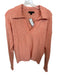 J Crew Size XS Salmon Polyamide Blend Collar Knit Split Neck Knit Sweater Salmon / XS