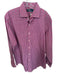 Polo Size 16.5 Pink & Teal Cotton Plaid Button Up Collar Men's Shirt Pink & Teal / 16.5
