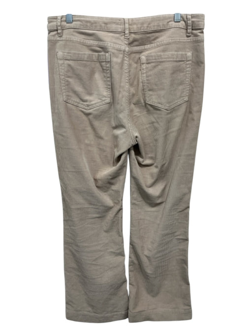 Ann Mashburn Size 30 Beige Cotton Corduroy zip fly Flare Pants Beige / 30