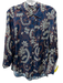 A.L.C. Size 6/8 navy blue & multi Viscose Button Down Pasley Wrap Maxi Top navy blue & multi / 6/8