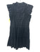 Sea New York Size 6 Black Cotton Ruffle Cap Sleeve Eyelet Tiered Dress Black / 6
