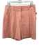 Veronica Beard Size 10 Light Orange Linen Blend High Rise Pleated Shorts Light Orange / 10