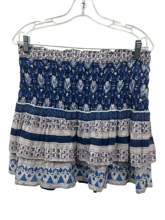 Sea New York Size Medium Blue, Purple, White Cotton Short Sleeve Skirt Set Blue, Purple, White / Medium
