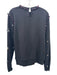 Sea New York Size Large Black, Red, Silver Cotton Long Sleeve Pom Pom Sweater Black, Red, Silver / Large