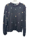 Sea New York Size Large Black, Red, Silver Cotton Long Sleeve Pom Pom Sweater Black, Red, Silver / Large