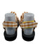 Loeffler Randall Shoe Size 9.5 Brown, White, Black Foam open toe Gingham Sandals Brown, White, Black / 9.5