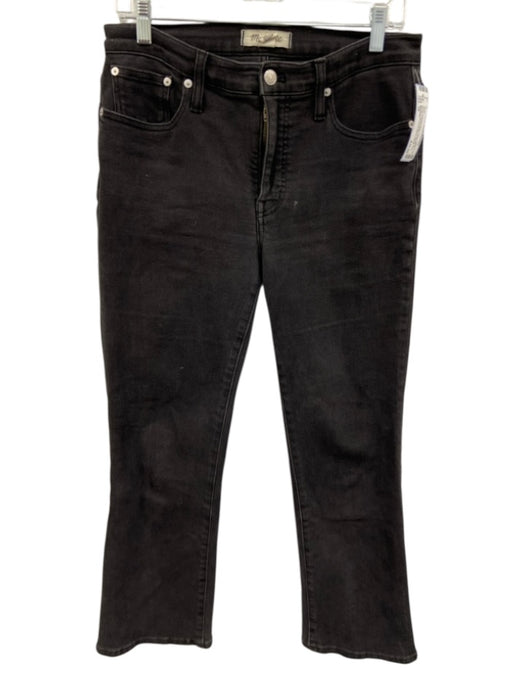 Madewell Size 28 Charcoal Black Cotton Blend Denim 5 Pocket Boot Cut Jeans Charcoal Black / 28