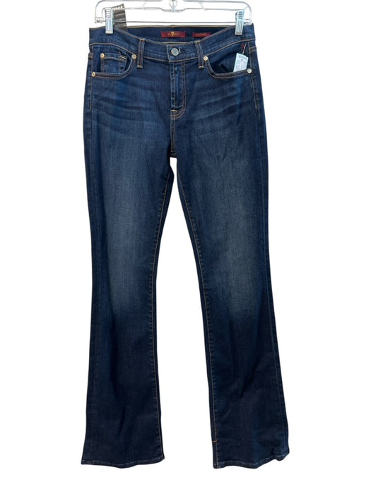 7 For All Mankind Size 30 Dark Wash Cotton High Rise Zip Fly 5 Pocket Jeans Dark Wash / 30