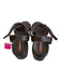 Prada Shoe Size 37 Chocolate Brown Leather open toe Velcro Ankle Platform Shoes Chocolate Brown / 37