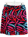 Escada Size 38 Black & Multi Cotton Mid Rise Abstract Print Front Pocket Skirt Black & Multi / 38