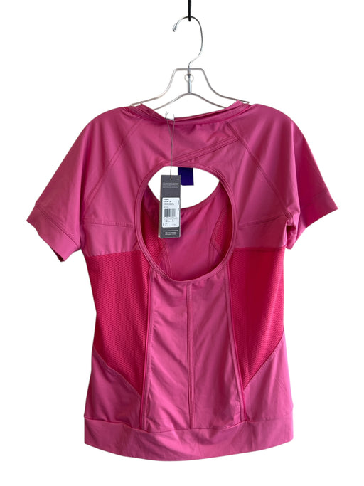 Adidas X Stella McCartney Size L Pink Polyester Blend Scoop Neck mesh detail Top Pink / L