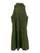 Derek Lam 10 Crosby Size 10 Green Cotton Collared Button Up Sleeveless Dress Green / 10