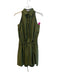Derek Lam 10 Crosby Size 10 Green Cotton Collared Button Up Sleeveless Dress Green / 10