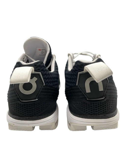 On Cloud Shoe Size 8 Black & White Synthetic Low Top Men's Shoes Black & White / 8