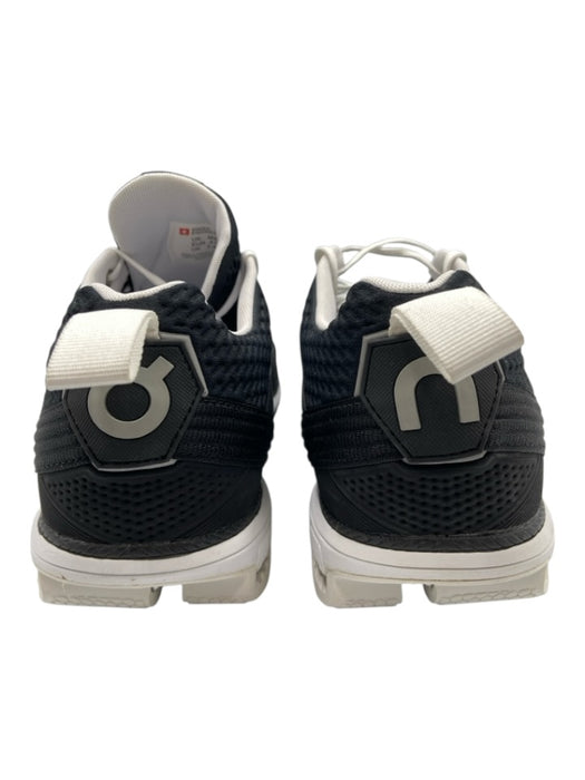 On Cloud Shoe Size 8 Black & White Synthetic Low Top Men's Shoes Black & White / 8