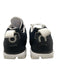 On Cloud Shoe Size 8 Black & White Synthetic Low Top Men's Shoes Black & White / 8