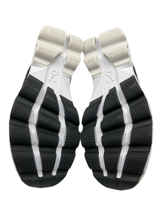 On Cloud Shoe Size 8 Black & White Synthetic Low Top Men's Shoes Black & White / 8