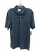 Billy Reid Size XL Blue Cotton Solid Polo Men's Short Sleeve Blue / XL