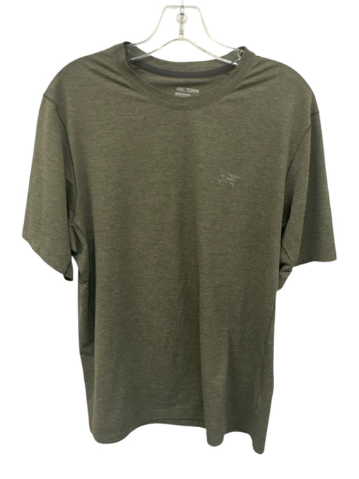 Arcteryx Size M Olive Green Polyester Heathered Men's Short Sleeve Olive Green / M