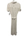 Becca Size S White Cotton Short Sleeve Button Front Lace Collared Dress White / S