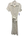 Becca Size S White Cotton Short Sleeve Button Front Lace Collared Dress White / S