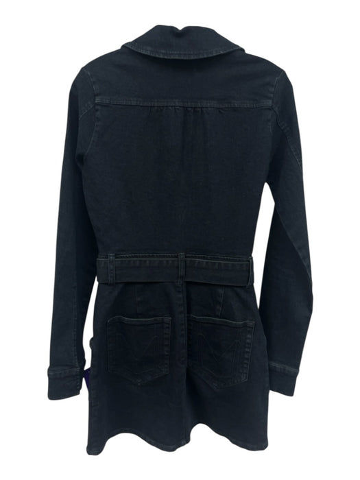 Show Me Your Mumu Size S Midnight blue Cotton Blend Denim Zip Front V Neck Dress Midnight blue / S