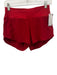 Lululemon Size 4 Red Polyester Blend Elastic Waistband back zip pocket Shorts Red / 4