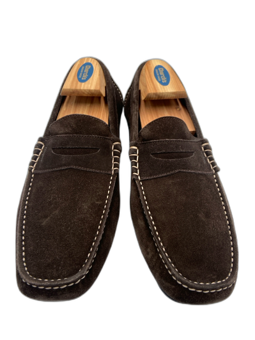 Salvatore Ferragamo Shoe Size 8 Brown Suede Solid Loafer Men's Shoes Brown / 8