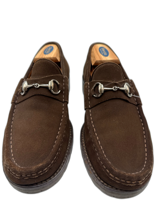 Gucci Shoe Size 9 Brown Suede Loafer Men's Shoes Brown / 9