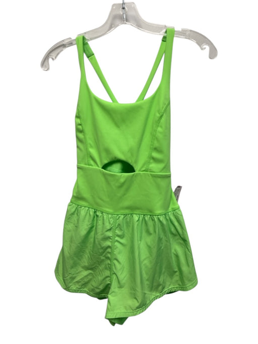 Free People Movement Size XS Neon Green Polyamide Criss Cross Cut Out Romper Neon Green / XS