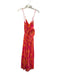 ASTR The Label Size S Pink & Orange Polyester Open Back Spaghetti Strap Dress Pink & Orange / S