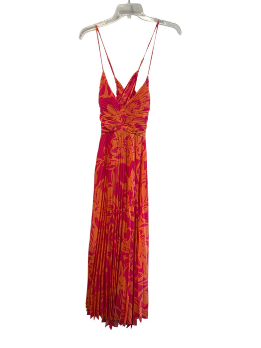 ASTR The Label Size S Pink & Orange Polyester Open Back Spaghetti Strap Dress Pink & Orange / S
