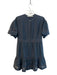 Marie Oliver Size XS Gray Cotton & Silk Round Neck Short Puff Sleeve Dress Gray / XS