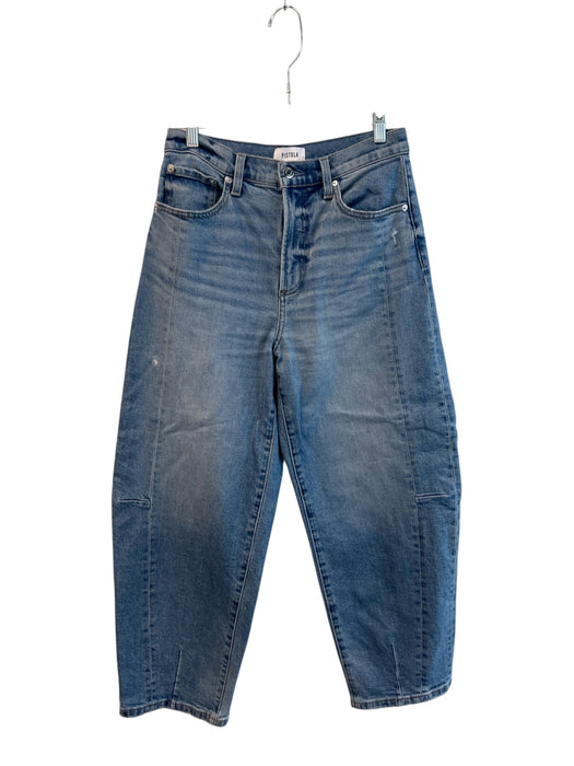 Pistola Size 26 Medium light wash Cotton High Rise Distressed 5 Pocket Jeans Medium light wash / 26
