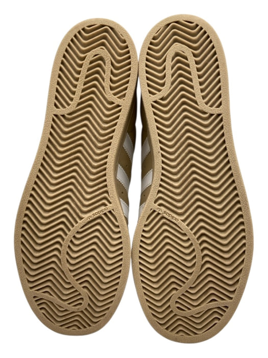 Adidas Shoe Size 8/8.5 Beige & White Leather round toe Shell toe Sneakers Beige & White / 8/8.5