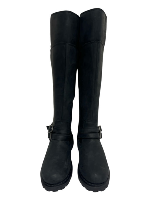Harley Davidson Shoe Size 8 Black Leather Matte Knee High Buckle Detail Boots Black / 8