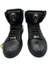 Philipp Plein Shoe Size 38 Black Leather High Rise lace up Skull Boots Black / 38