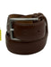 Peter Millar Brown Leather Pebbled Men's Belt Brown