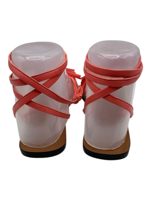 ATP All Tomorrow's Parties Shoe Size 37 Salmon Pink Leather Upper Thong Sandals Salmon Pink / 37