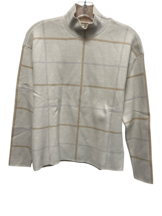By Anthropologie Size XS White, Orange, Purple Viscose Blend Long Sleeve Top White, Orange, Purple / XS