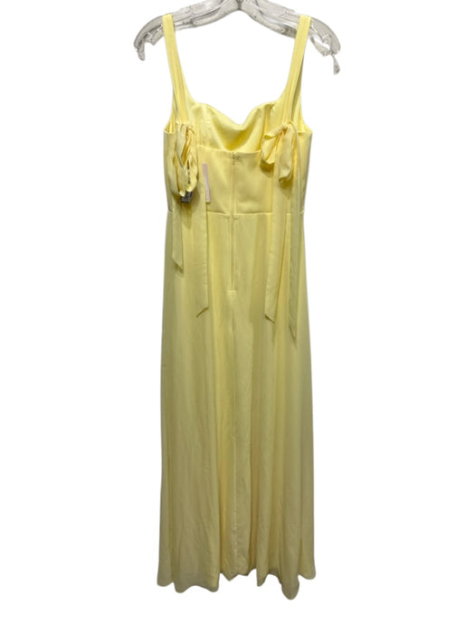 Birdy Grey Size S Butter Yellow Polyester Chiffon Tie Straps Boning Gown Butter Yellow / S